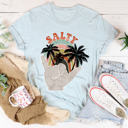 Salty Tropical Print T-Shirt — Taboga Lifestyle