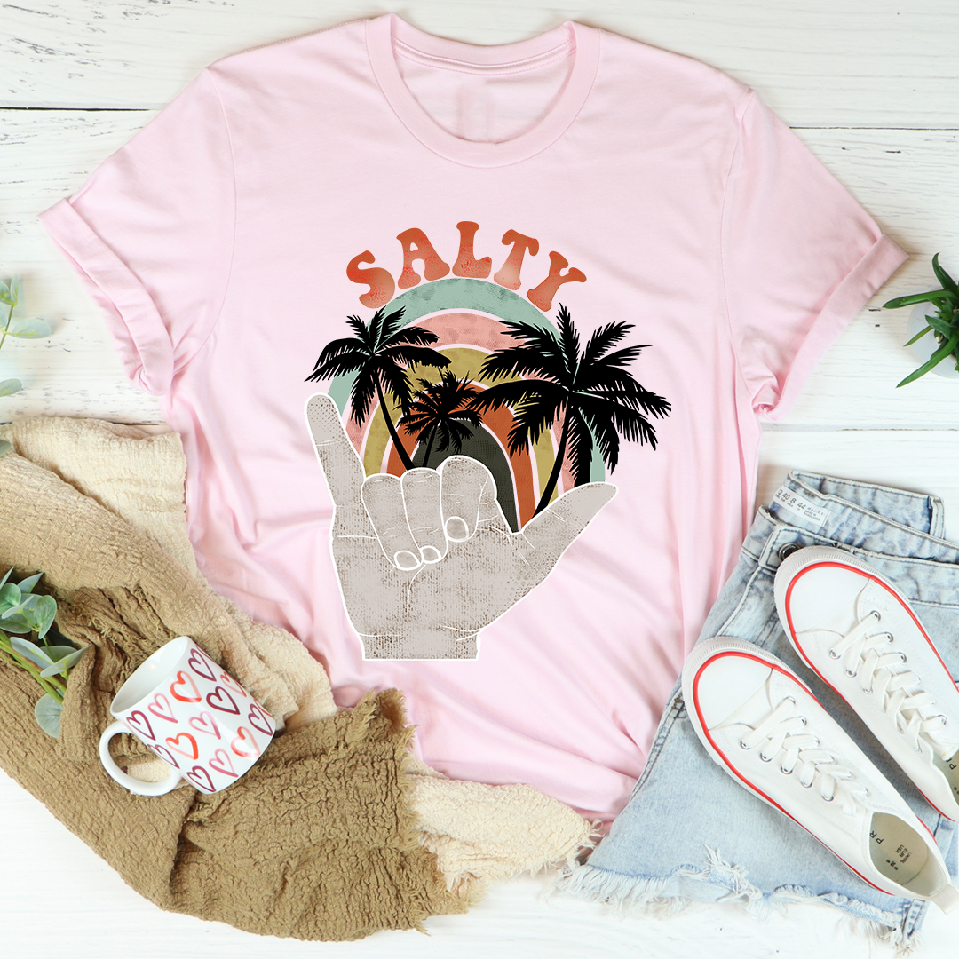 Salty Tropical Print T-Shirt — Taboga Lifestyle