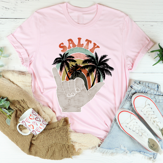 Salty Tropical Print T-Shirt — Taboga Lifestyle