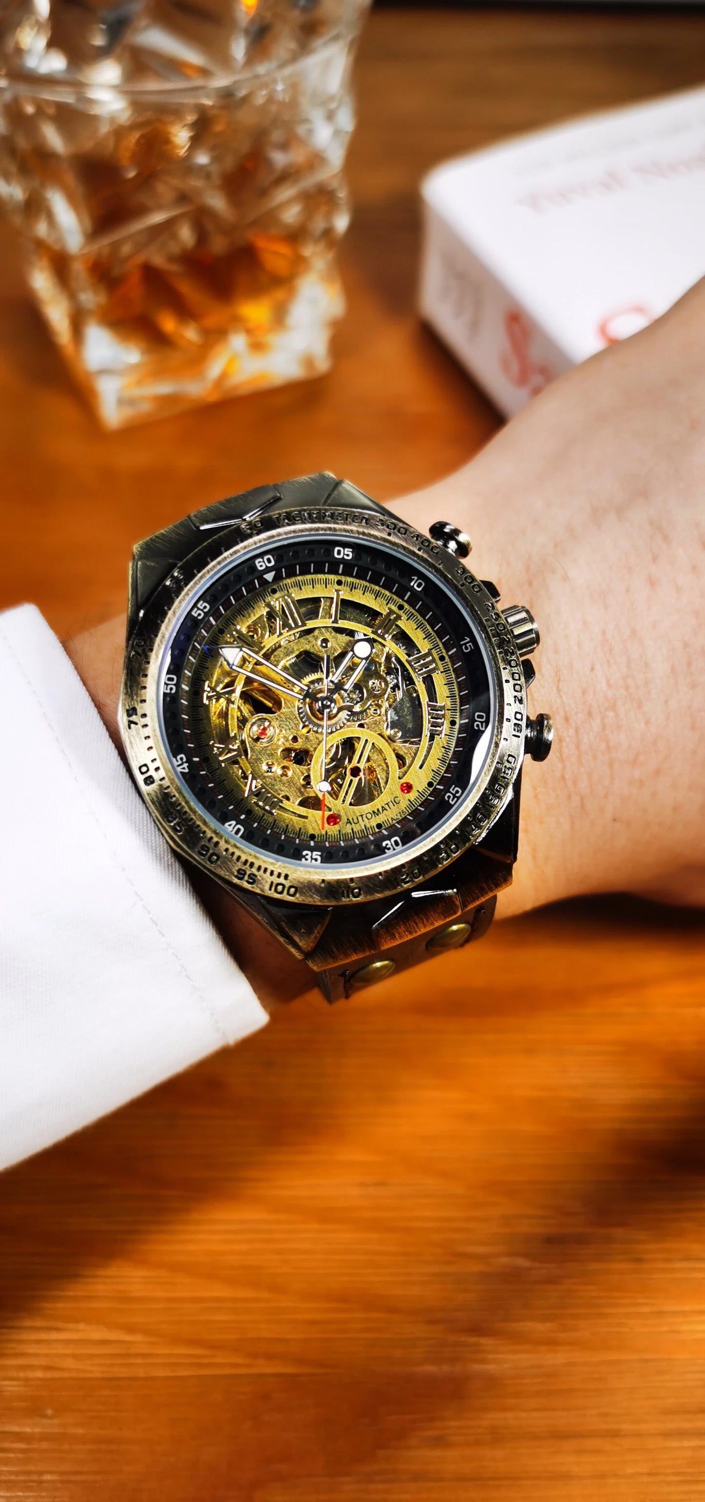 Relógio Automático Mecânico Retrô Masculino — Taboga Lifestyle