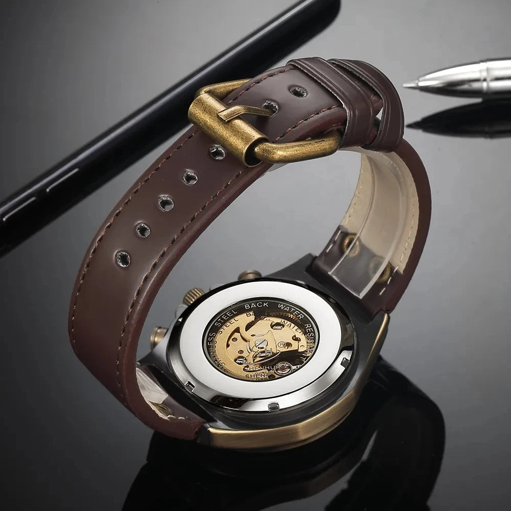Relógio Automático Mecânico Retrô Masculino — Taboga Lifestyle