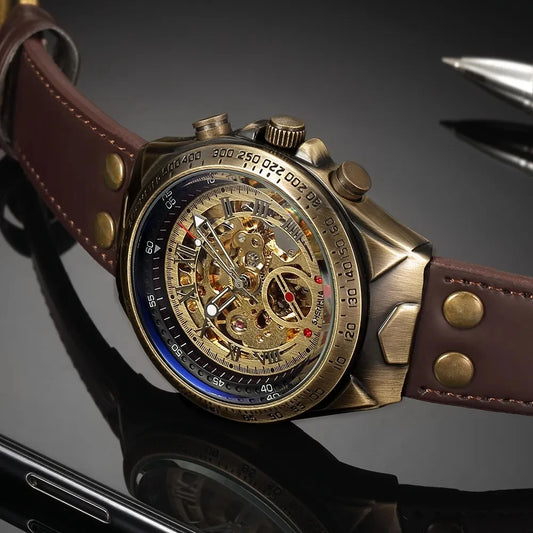 Relógio Automático Mecânico Retrô Masculino — Taboga Lifestyle