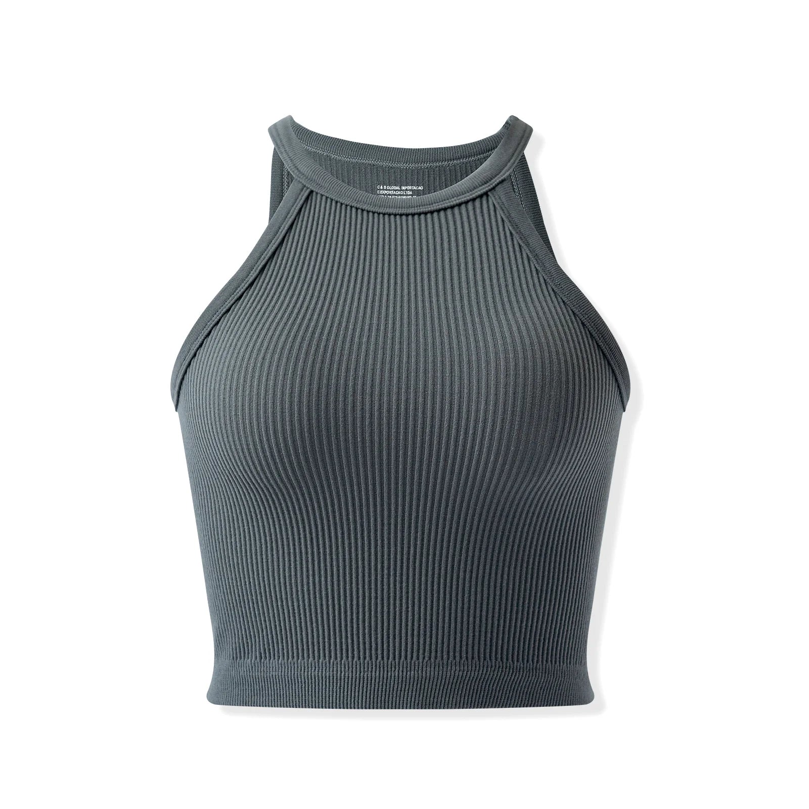 Top Cropped Canelado Gola Alta Feminino — Taboga Lifestyle
