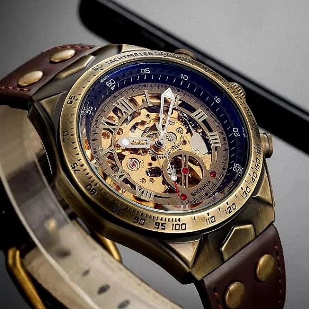 Relógio Automático Mecânico Retrô Masculino — Taboga Lifestyle