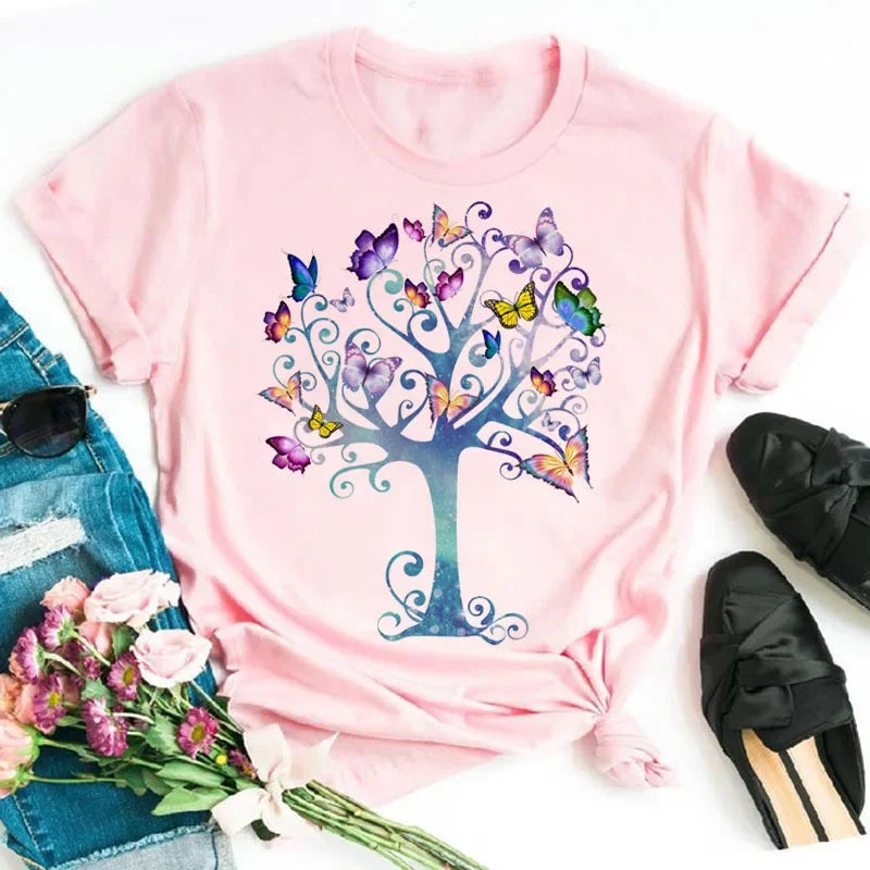 Butterfly Print Tee — Taboga Lifestyle