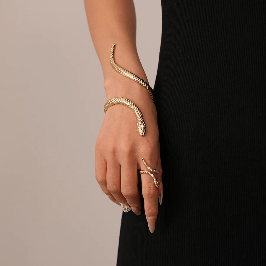 Conjunto Pulseira e Anel Cobra — Taboga Lifestyle