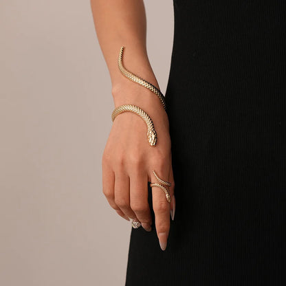 Conjunto Pulseira e Anel Cobra — Taboga Lifestyle