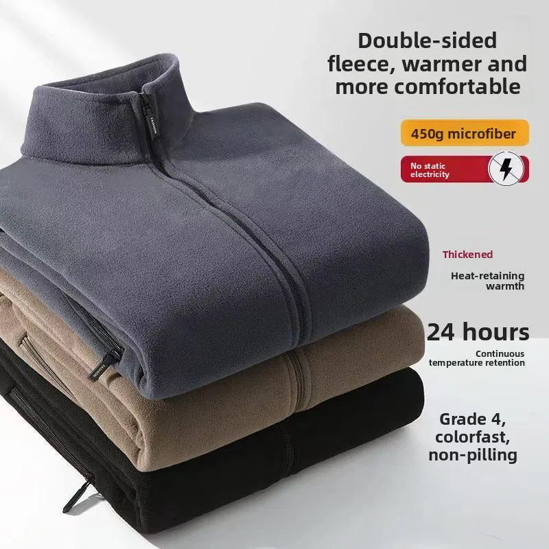 Jaqueta Fleece Masculina com Gola Alta — Taboga Lifestyle