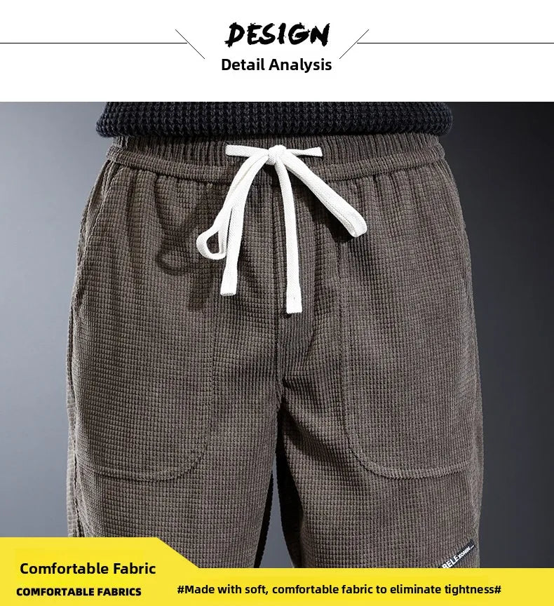 Calça Jogger Masculina Fleece Taboga Lifestyle — Inverno Casual Oversized