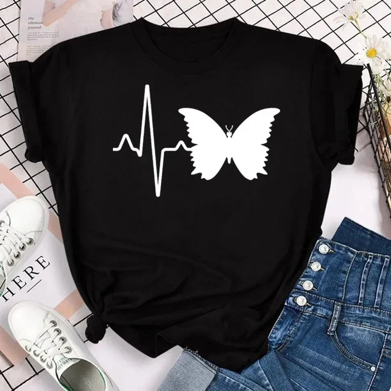 Butterfly Print Tee — Taboga Lifestyle