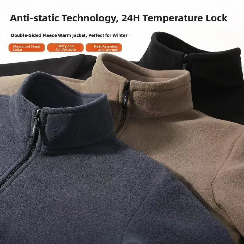Jaqueta Fleece Masculina com Gola Alta — Taboga Lifestyle