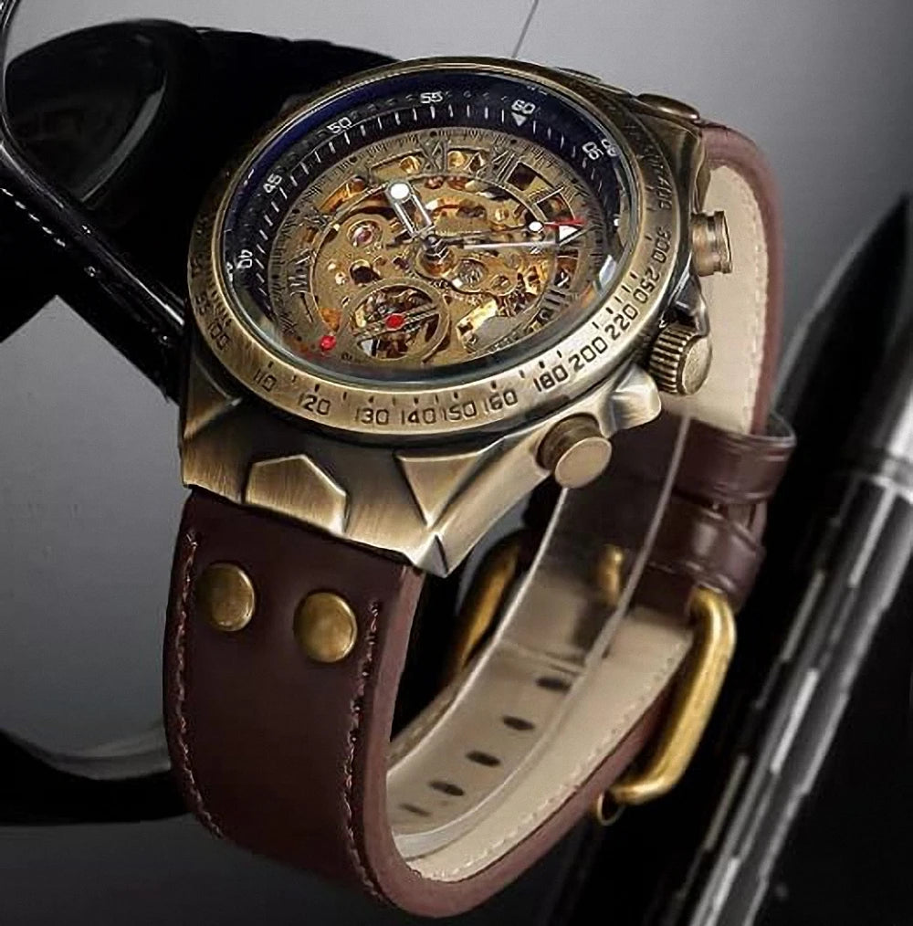 Relógio Automático Mecânico Retrô Masculino — Taboga Lifestyle