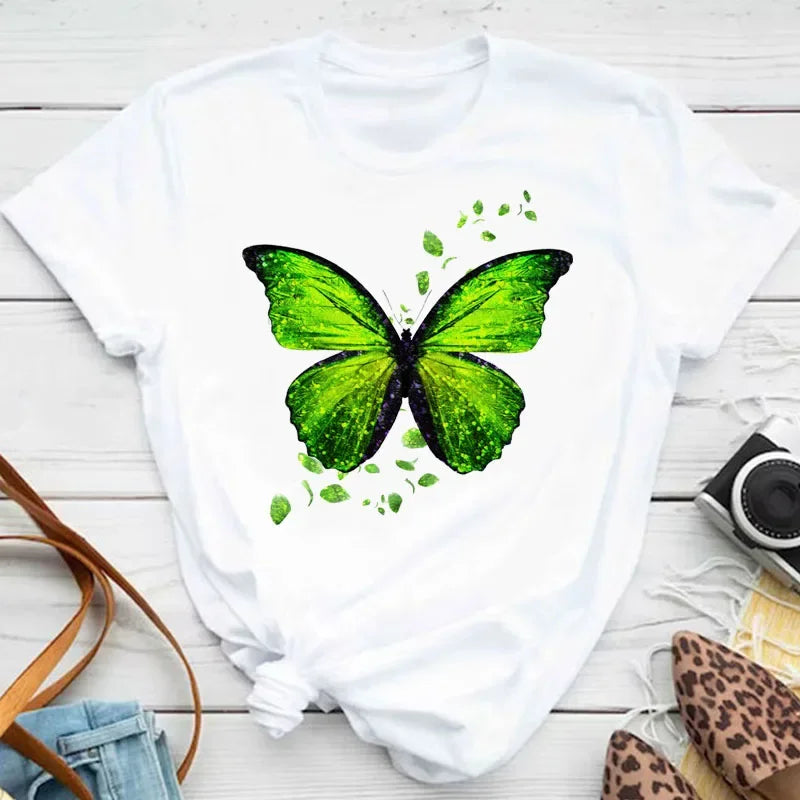 Butterfly Print Tee — Taboga Lifestyle