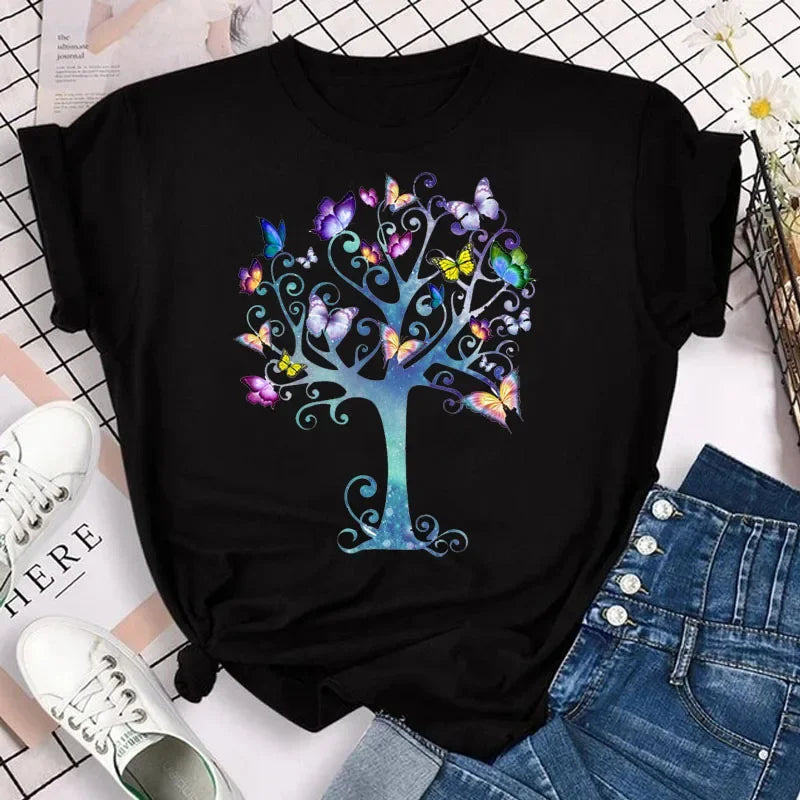Butterfly Print Tee — Taboga Lifestyle