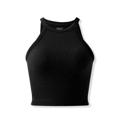 Cropped Canelado Feminino Gola Alta — Taboga Lifestyle