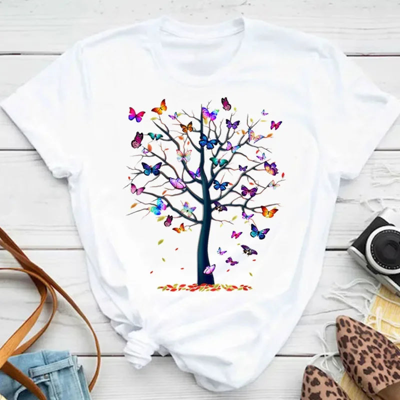 Butterfly Print Tee — Taboga Lifestyle