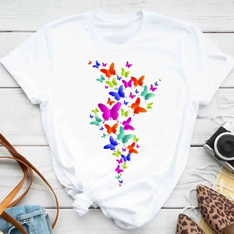 Butterfly Print Tee — Taboga Lifestyle