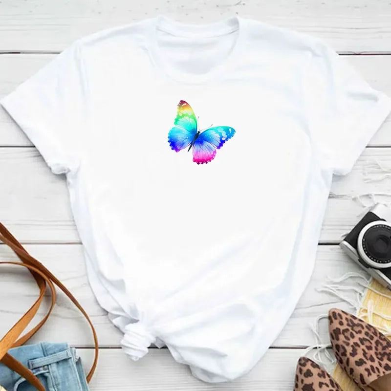 Butterfly Print Tee — Taboga Lifestyle