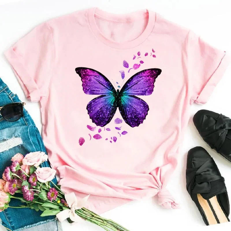 Butterfly Print Tee — Taboga Lifestyle