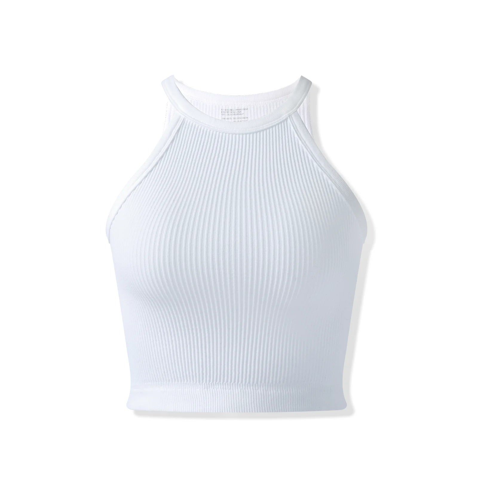Cropped Canelado Feminino Gola Alta — Taboga Lifestyle
