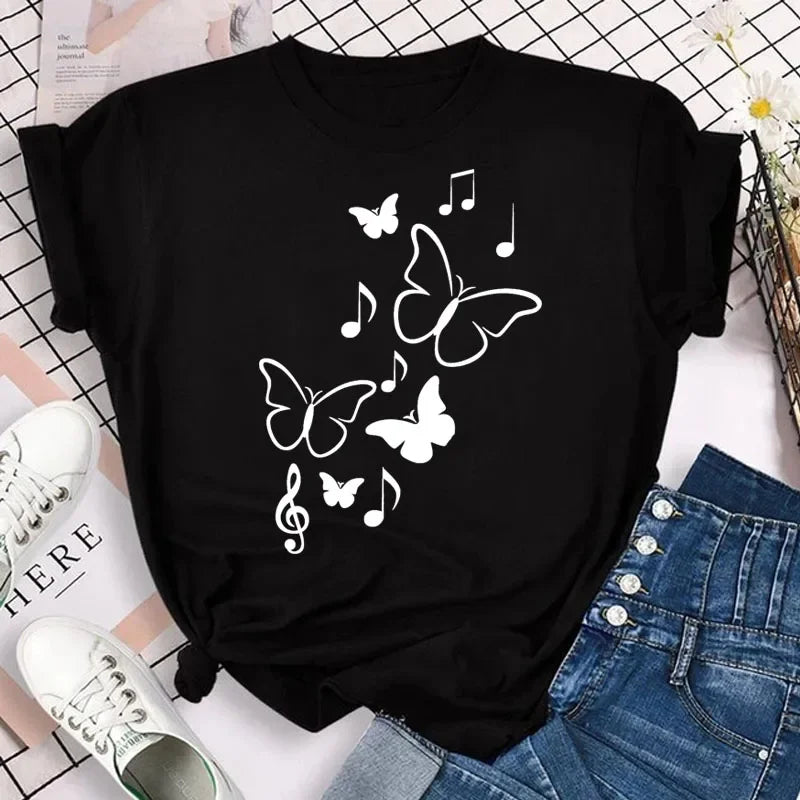 Butterfly Print Tee — Taboga Lifestyle