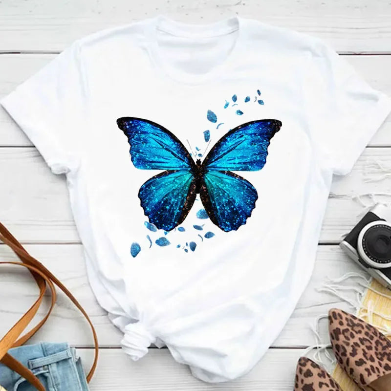Butterfly Print Tee — Taboga Lifestyle