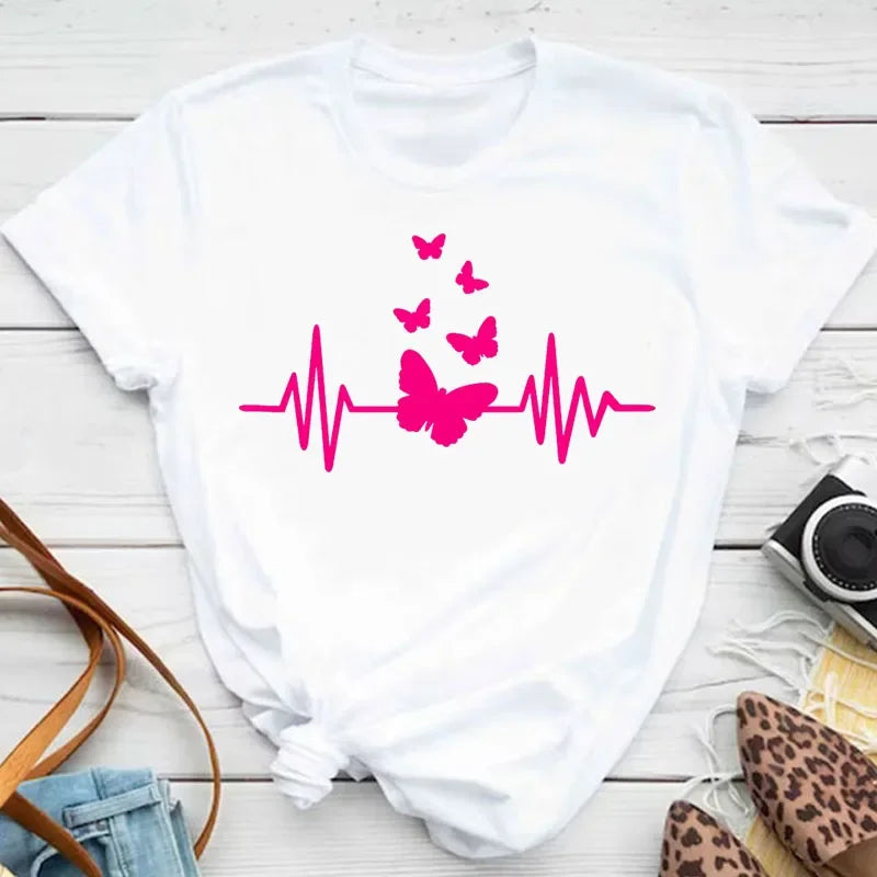 Butterfly Print Tee — Taboga Lifestyle