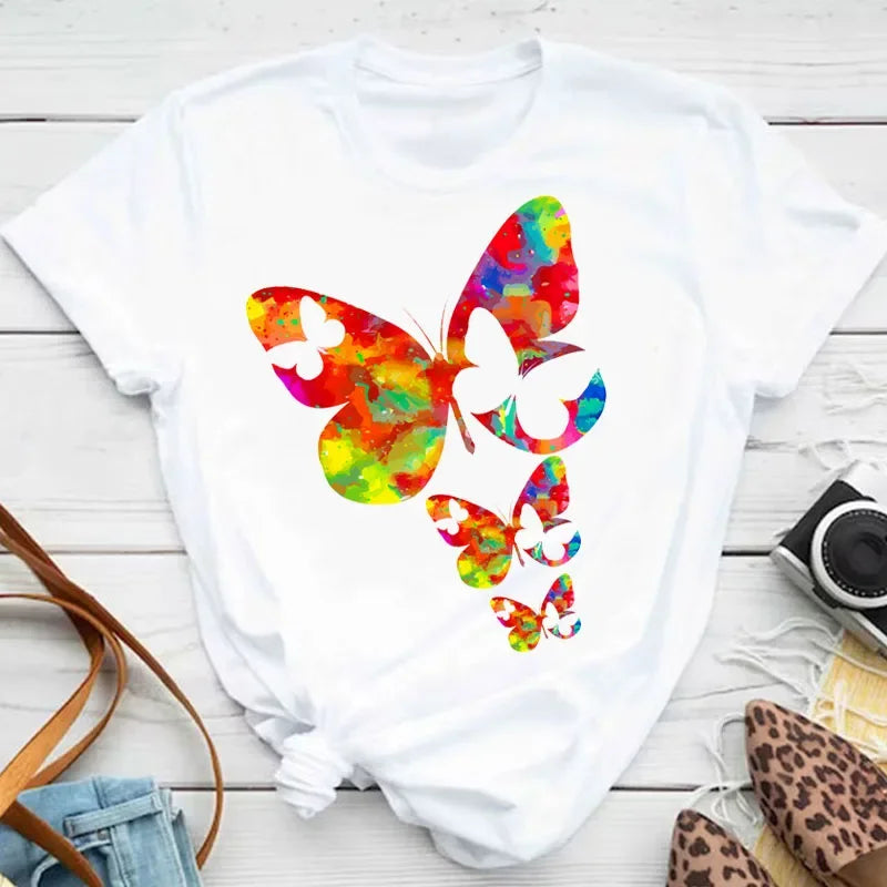 Butterfly Print Tee — Taboga Lifestyle