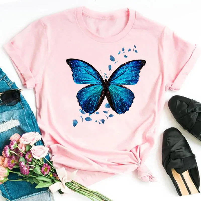 Butterfly Print Tee — Taboga Lifestyle