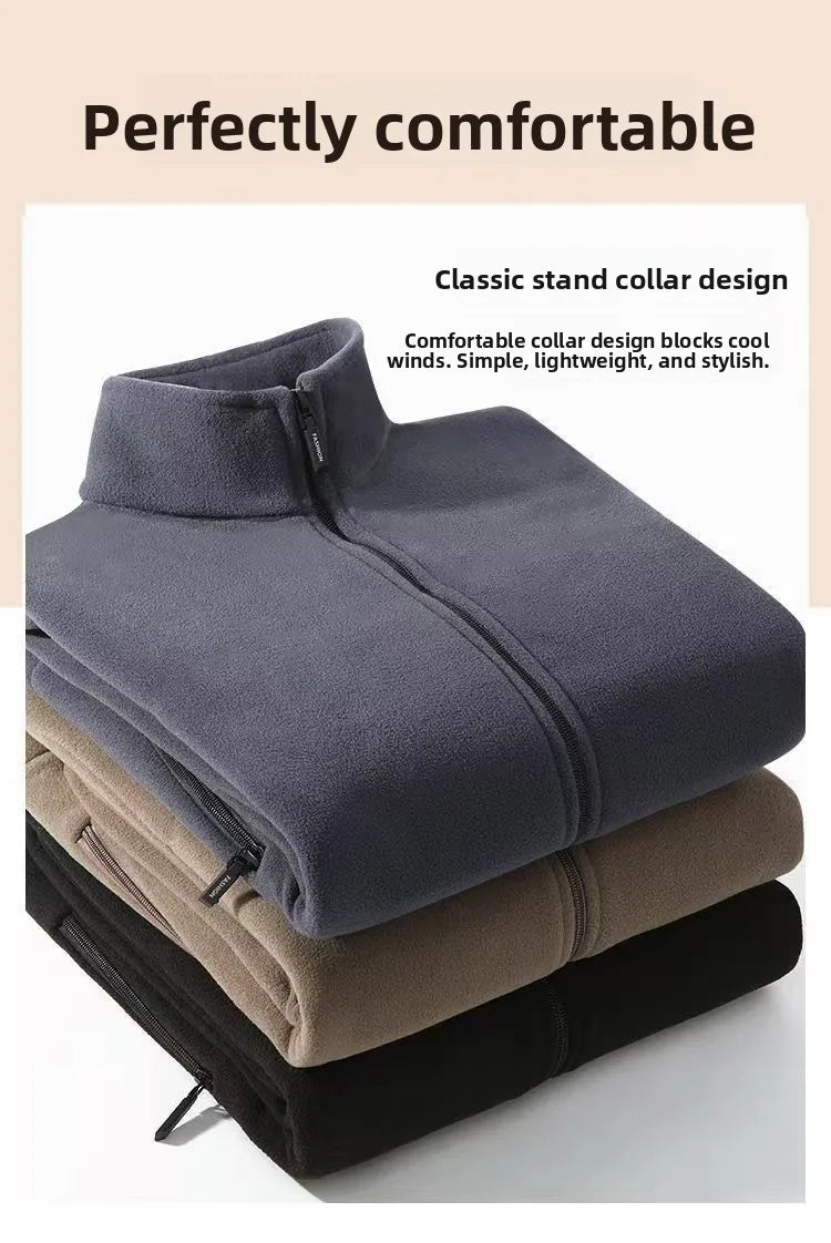 Jaqueta Fleece Masculina com Gola Alta — Taboga Lifestyle
