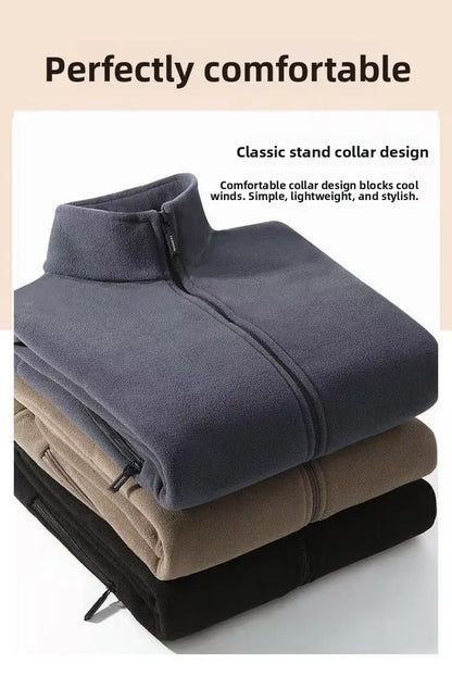 Jaqueta Fleece Masculina com Gola Alta — Taboga Lifestyle