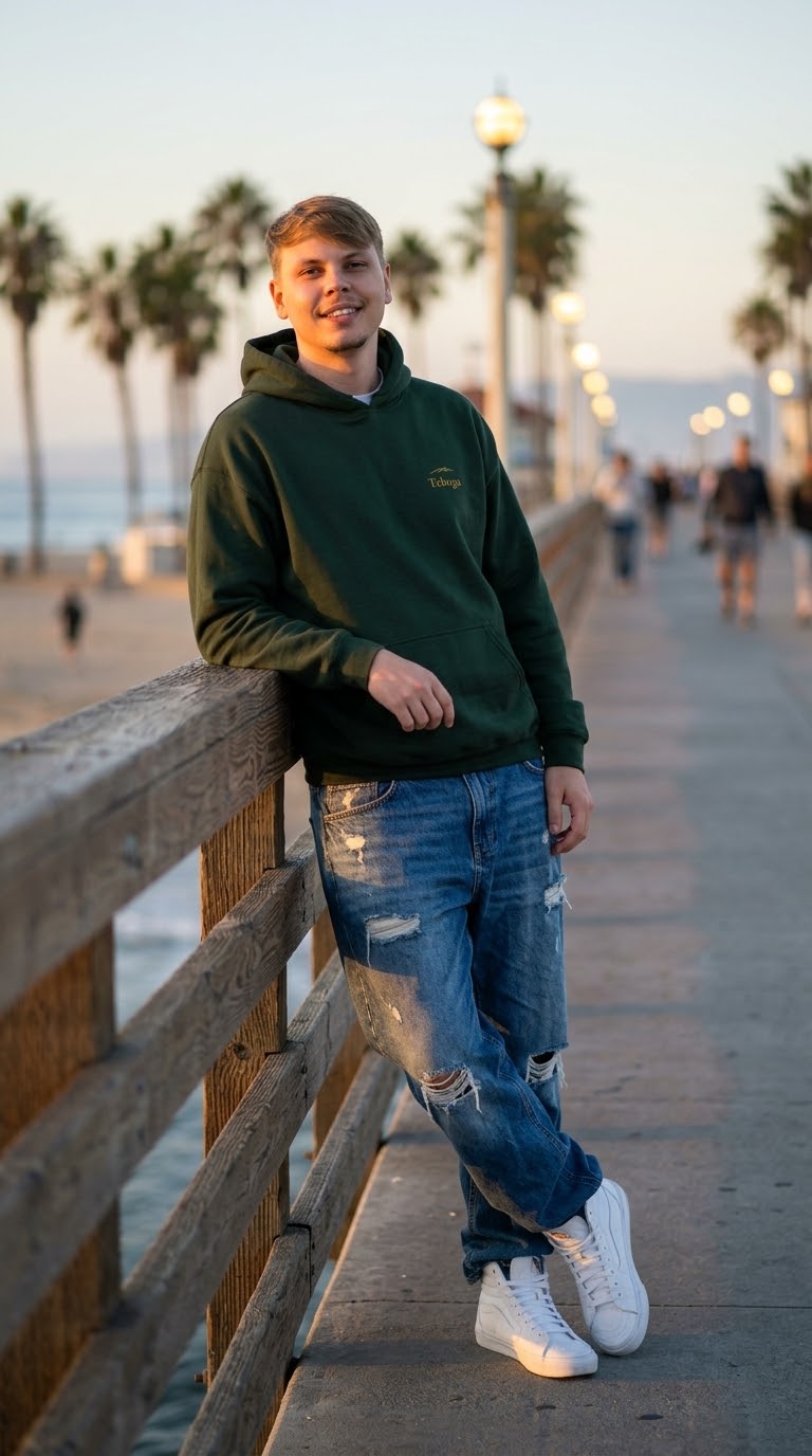 Premium Unisex Sweatshirt Taboga Lifestyle, front view