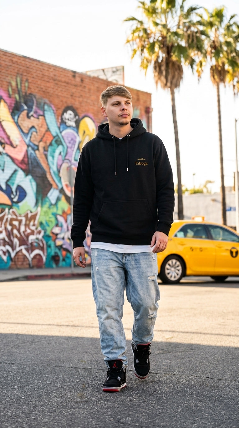 Streetwear Sweatshirt Taboga Lifestyle, front view close-up