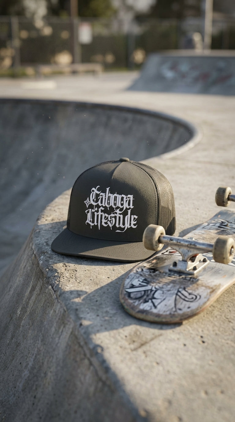 Taboga Premium Streetwear Cap worn by model, casual streetwear fit