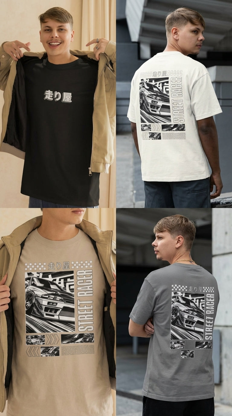 Camiseta GuGi Print Street Racer — Taboga Lifestyle