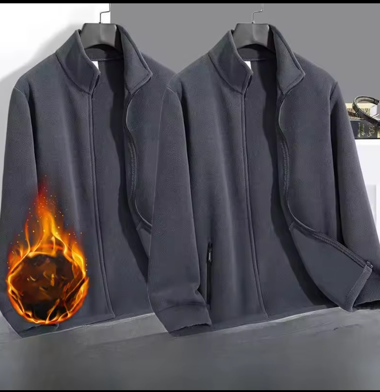 Jaqueta Fleece Masculina com Gola Alta — Taboga Lifestyle